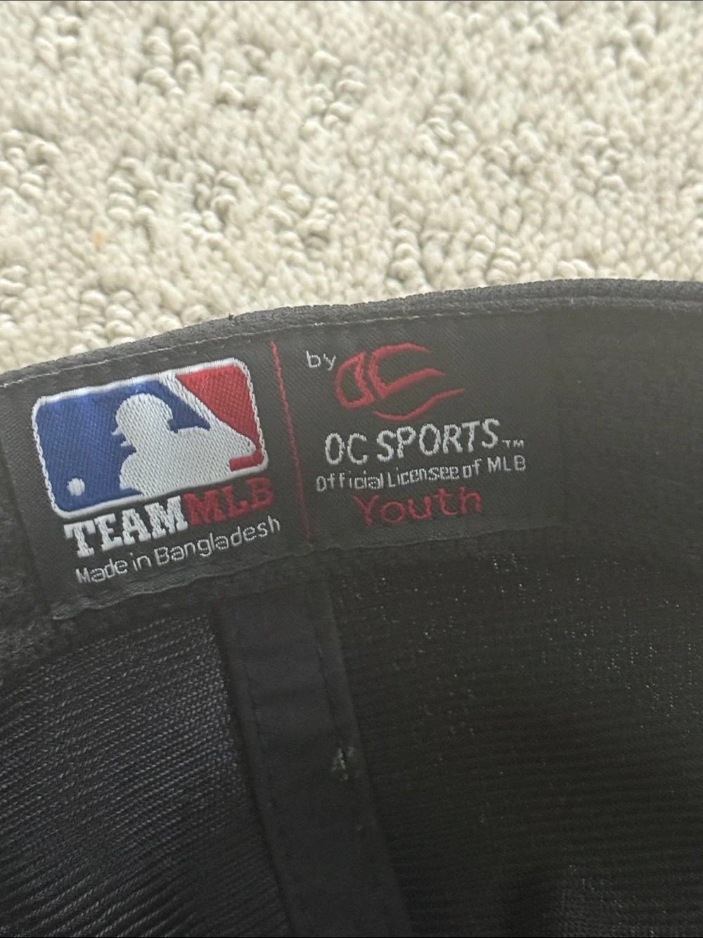 Youth Colorado Rockies hat with adjustable size in back